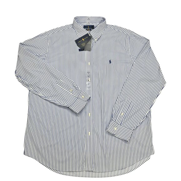 Polo Ralph Lauren Classic Fit Performance Striped Button Down Shirt - Picture 10 of 10